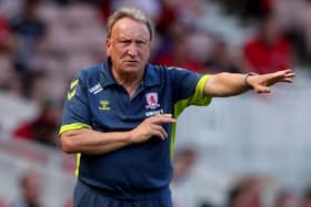 POINT APIECE: Middlesbrough manager Neil Warnock gives instructions from the touchline during Boro's draw with Blackburn. Picture: PA Wire.