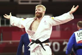 TEARS OF JOY: Hull's Chris Skelley wins gold in the 100kg - Men's judo event at the Tokyo 2020 Paralympic Games. Picture: ParalympicsGB/PA Wire.