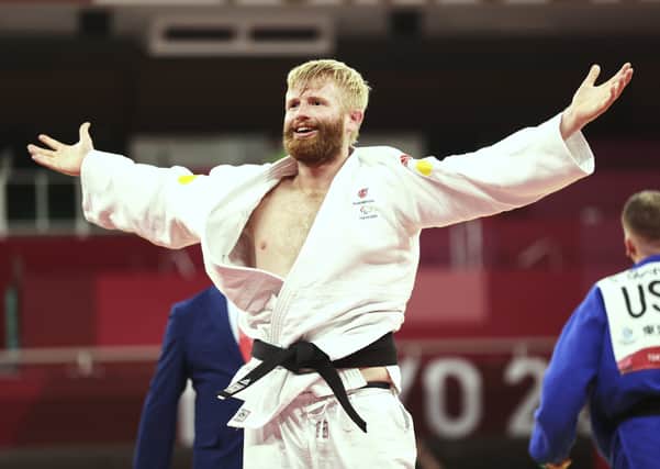 TEARS OF JOY: Hull's Chris Skelley wins gold in the 100kg - Men's judo event at the Tokyo 2020 Paralympic Games. Picture: ParalympicsGB/PA Wire.