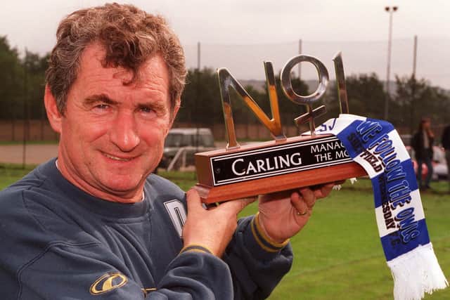Carling Premiership Manager of the Month for August, 1996, Sheffied Wednesday's David Pleat.