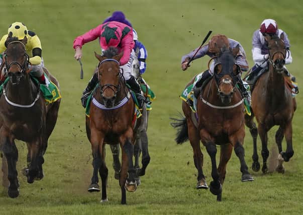 Summerghand ridden by Daniel Tudhope, second right, wins The bet365 Abernant Stakes at Newmarket in April. Picture: Alan Crowhurst/PA