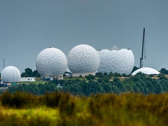 A rare opportunity to see inside a golf ball at RAF Menwith Hill