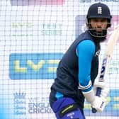 England's Moeen Ali during a nets session at the Kia Oval, London. Picture: PA.