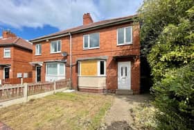 A spacious three bedroom terraced house in need of a bit of TLC. It includes an entrance hall, living room with a bay-fronted window, large kitchen, WC, two double bedrooms, a further single bedroom and a bathroom. It has a spacious front and back garden.