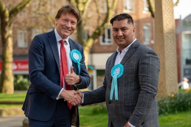 Mr Ali with Reform UK founded, Richard Tice, earlier this year.