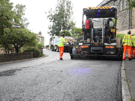 Otley Road has been relaid using recycled tyres