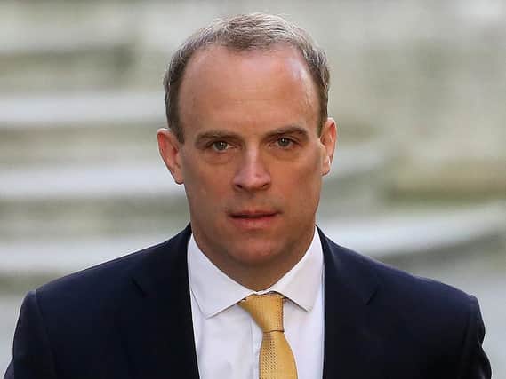 Foreign Secretary Dominic Raab. Photo by ISABEL INFANTES/AFP via Getty Images.