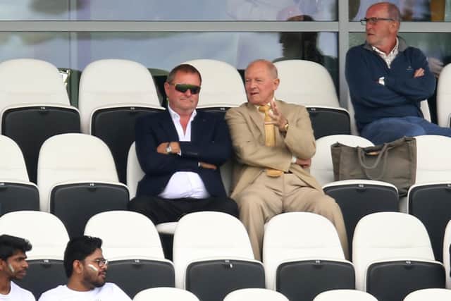 Sir Gary Verity was recently seen at the England Test match at Headingley alongside Geoffrey Boycott in one of his first public appearances since his resignation. Picture: PA Photo.