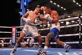 Josh Warrington's fight with Mauricio Lara ended in a technical draw. Picture By Mark Robinson Matchroom Boxing