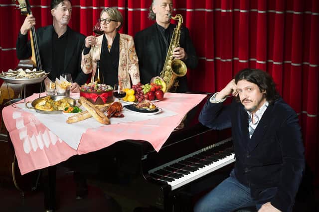 Jay with his band The Jay Rayner Quartet. (Picture: Pal Hansen).