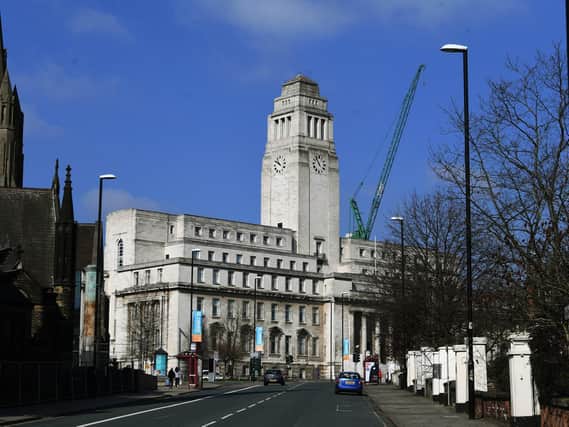 Leeds University's Parkinson Building. Picture: Jonathan Gawthorpe.