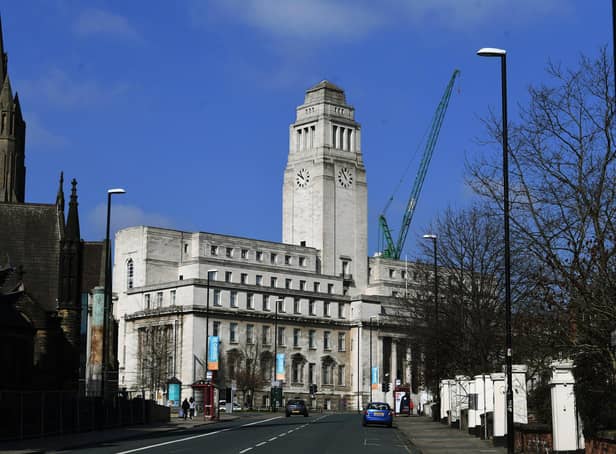 Leeds University's Parkinson Building. Picture: Jonathan Gawthorpe.