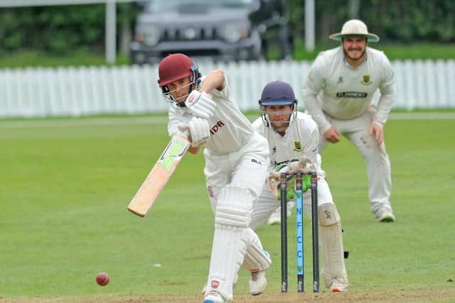 Brad Schmulian of Woodlands who scored a century as Woodlands beat New Farnley to win the Premier Division. Picture: Steve Riding
