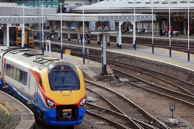 How can rail services across South Yorkshire be improved as part of the levelling up agenda?