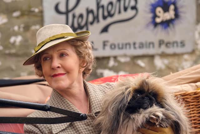 Patricia Hodge as Mrs Pumphrey. Credit: PA Photo/Channel 5/Playground Television (UK) Ltd.