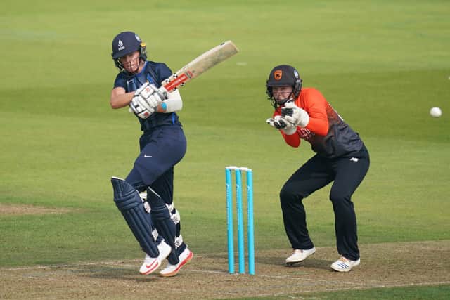 Northern Diamonds Lauren Winfield-Hill during the Charlotte Edwards Cup Finals Day Final match at The Ageas Bowl, Hampshire. (Picture: PA)