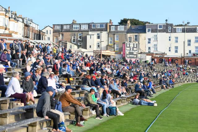 Crowds were down for the two days of Yorkshire against Somerset at Scarborough (Picture: Will Palmer/SWPix.com)