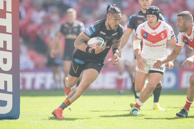 Castleford Tigers' Jesse Sene-Lefao in action against St Helens in the 2021 Challenge Cup final at Wembley. (ALLAN MCKENZIE/SWPIX)