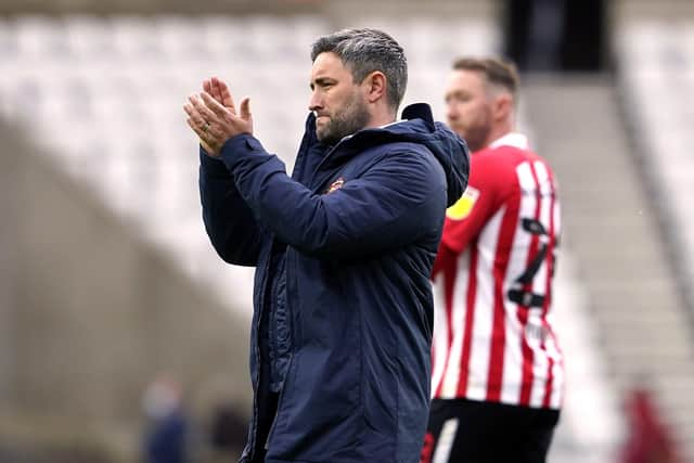 UNDERSTANDING: Sunderland manager Lee Johnson was sympathetic to the plight of striker Will Grigg Picture: Owen Humphreys/PA