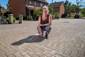 Sarah Goodwin was shocked that her children had been reported to the police for using chalk on a pavement