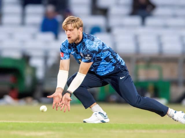 David Willey, who captained Yorkshire Vikings T20 team, is back in the England World Cup squad (Picture: Bruce Rollinson)