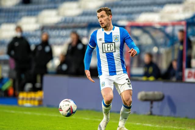 Harry Toffolo of Huddersfield Town playing against Stoke City last season. (Picture: Bruce Rollinson)