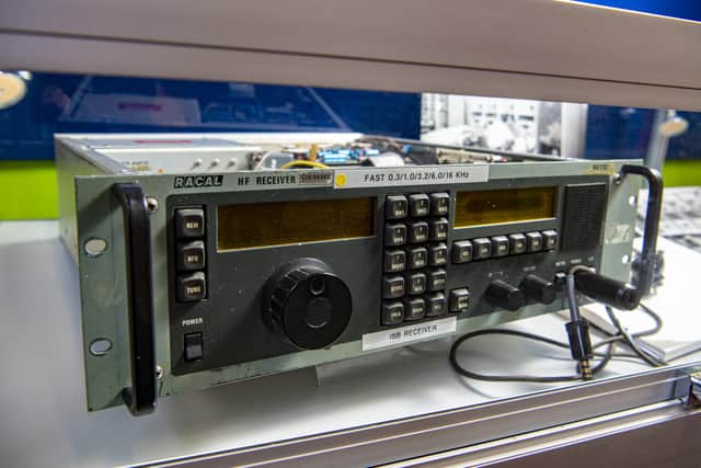 A radio receiver used at GCHQ for intercepting signals used for three decades until the Millenium on show at Scarborough Library. Picture: Tony Johnson