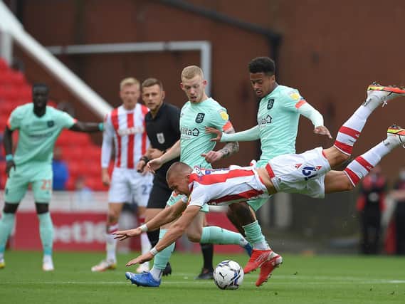 Action from Huddersfield Town's game at Stoke City. Picture: Getty Images.