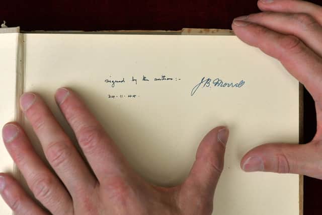 A signature of JB Morrell. Picture : Jonathan Gawthorpe