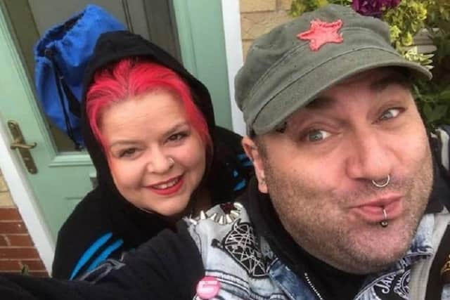 Campaigner Claire Mercer with her late husband Jason who was killed in a collision on a stretch of 'smart motorway' near Sheffield.
