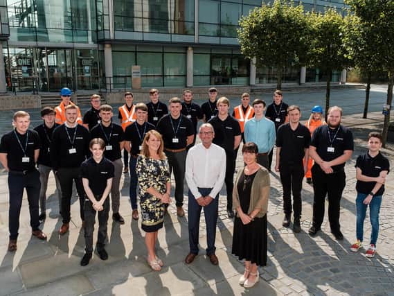 The 14 apprentices from Ron Dearing UTC's class of 2019 now have full-time roles with Spencer Group