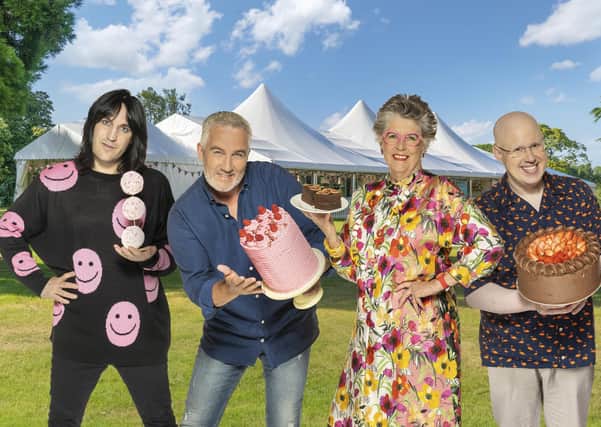Noel, Paul, Prue and Matt from The Great British Bake Off 2021. Picture:  C4/Love Productions