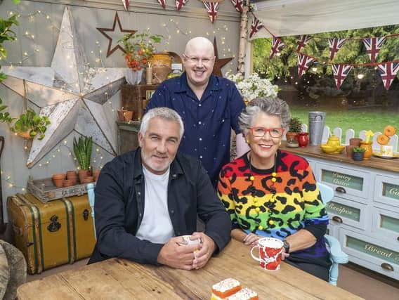 Paul Hollywood, Matt Lucas and Prue Leith. (Pic credit: PA Wire)