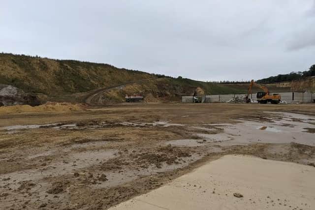 Mining at the quarry's current site is nearing completion, with little else left to be extracted from the ground.