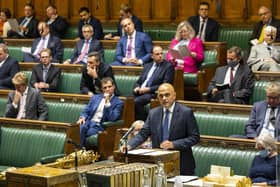Health Secretary Sajid Javid addresses the House of Commons on Tuesday.