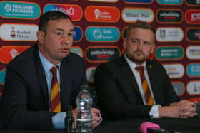 RETHINK: Manager Derek Adams will take Bradford City's recruitment in a new direction, supported by chief executive Ryan Sparks