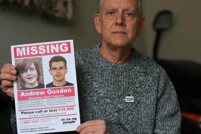 Kevin Gosden said he has endured “ endless torture” while trying to find out what happened to his son Andrew