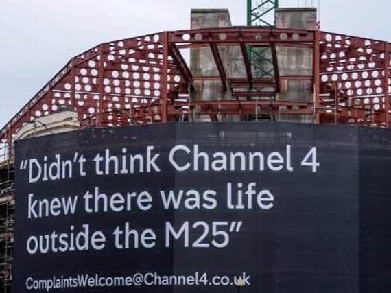 Channel 4 when it was under construction in Leeds.