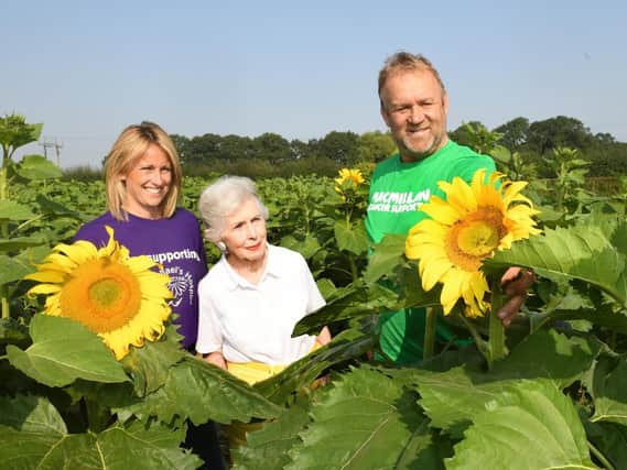 Farmers David and Rachael Sowray have planted 10 acres of sunflowers