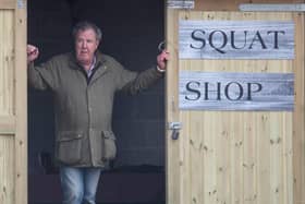 Jeremy Clarkson at his new farm shop Diddly Squat Farm Shop in Chipping Norton, Oxfordshire.