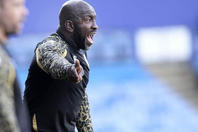 Owls manager Darren Moore on the touch line (Picture: Steve Ellis)