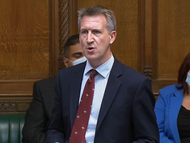 Dan Jarvis speaking in the House of Commons in August 2021 (House of Commons)