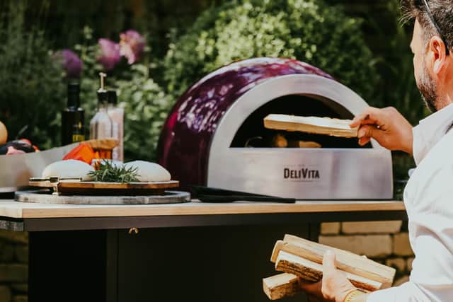 Grand designs: Joe Formisano designed and built the DeliVita oven in his shed at home after a frustrating experience with a traditional oven.