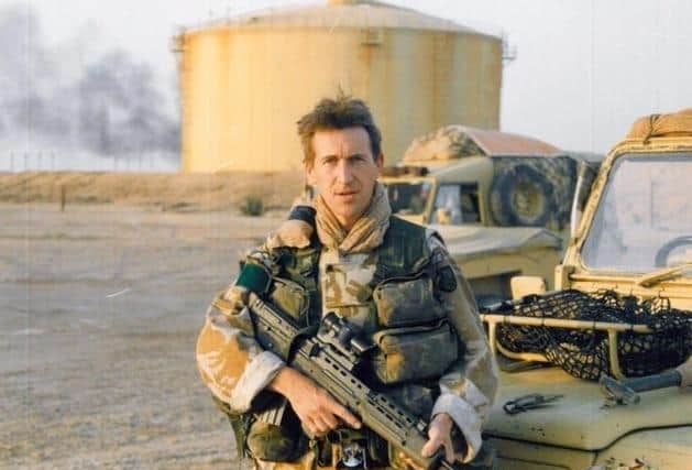 This was Dan Jarvis serving in the Army, including tours of Afghanistan, before becoming MP for Barnsley Central.