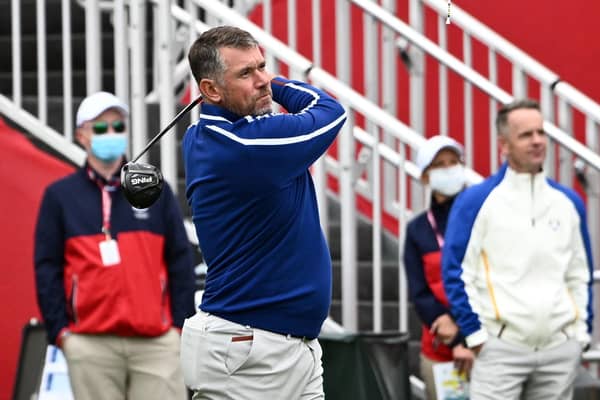 Team Europe's Lee Westwood practices ahead of the 43rd Ryder Cup at Whistling Straits, Wisconsin. Photo: Anthony Behar/PA Wire.