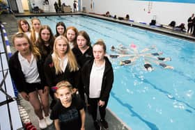campaigners have warned that the proposed pool won’t be sufficient for the town’s aquatic clubs to train in as it won’t have diving facilities and isn’t deep enough for synchronised swimming. Pictured: Members of the synchronised swimming club