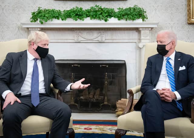This was President Joe Biden and Boris Johnson during White House talks this week on a range of issues, including the post-Brexit future of Northern Ireland.