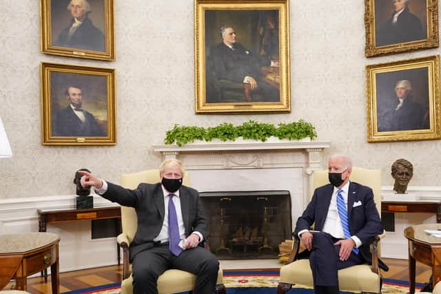 This was President Joe Biden and Boris Johnson during White House talks this week on a range of issues, including the post-Brexit future of Northern Ireland.