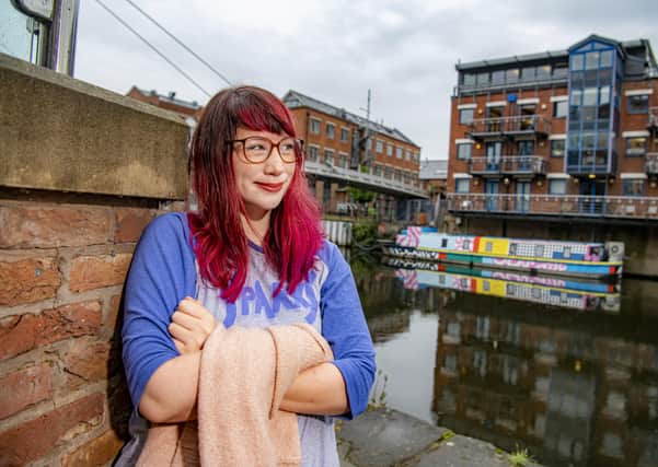 Kim-Joy Hewlett  pictured by the River Aire in Leeds.
She was runner up in the Great British Bake off. She has her third cookery book out this month. Picture Tony Johnson