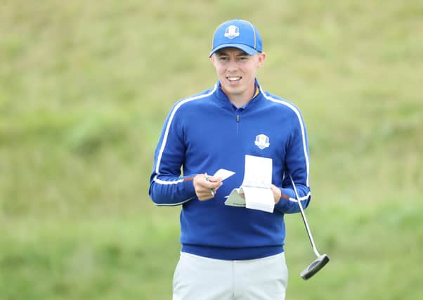 Matthew Fitzpatrick of England and team Europe looks on from the 11th green prior to the 43rd Ryder Cup at Whistling Straits on September 21, 2021 in Kohler, Wisconsin. (Picture: Warren Little/Getty Images)